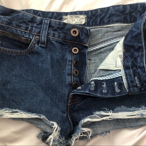 free people jean cut off shorts - Picture 2 of 5